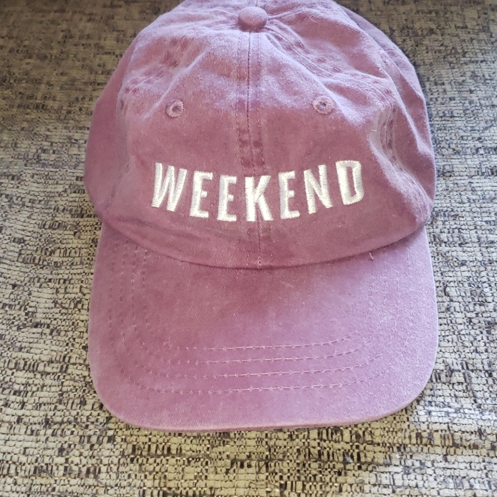 Cute Distressed pink weekend hat